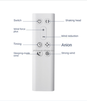 Ventilateur électrique personnalisé 42 pouces moderne puissant secouant la tête moteur à courant continu ventilateur sans lame avec Hepa