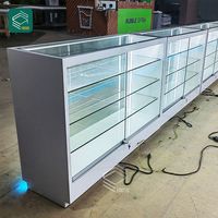 Présentoir à Tabac en Verre Personnalisé avec Lumières LED pour Cigarettes, Multiples Étagères et Armoires