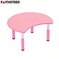 Table d'apprentissage pour enfants en garderie, hauteur réglable, bureau d'activités en plastique durable, table d'étude pour enfants