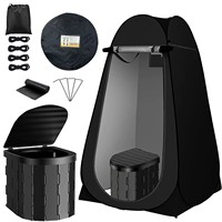 Tente de toilette automatique quatre saisons légère et imperméable pour camping en plein air avec douche et vestiaire – Vente en gros
