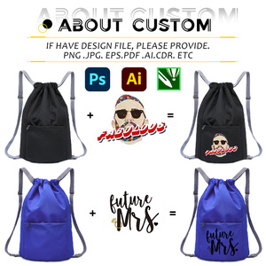 Sac à dos à cordon personnalisé avec logo, imperméable, pour le sport en plein air, sac à dos léger et pliable pour la salle de sport avec logo - Product Image 3