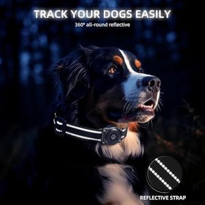 Vebiso GPS Dog Tracker Mini Moniteur d'activité intelligent pour animaux de compagnie, suivi en temps réel par Bluetooth pour chiens et chats, uniquement iOS, sans frais mensuels - Product Image 3