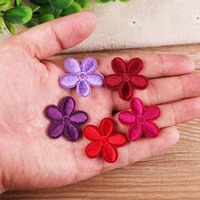 Patchs brodés de fleurs 2,8*2,9 cm, thermocollants, pour réparation de vêtements, patchs décoratifs brodés pour vestes, jeans, sacs