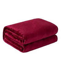 Umweltfreundliche Coral-Fleece-Decke Einfarbige Flanell-Decke Gestrickte Polyester-Decke für Bett Sofa Heimgebrauch