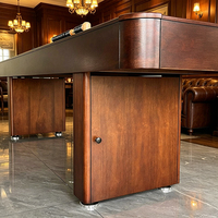 Mesa de Shuffleboard Grande de Madera Sólida, Mesa de Juego Clásica de Lujo para Sala de Juegos en Casa, Entretenimiento Familiar en Interiores, Tamaño Personalizado