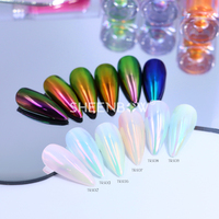 Sheenbow Pigment pour ongles en gel à haute brillance miroir chromé