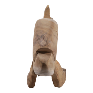 Escultura de pez de madera de teca para decoración del hogar, arte de pared estilo costero, para sala de estar, baño, oficina, estante de exhibición - Product Image 3