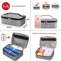 Nouvelle sacoche isolée de petite capacité boîte à lunch en tissu Oxford épaissi et sac de glace pour les étudiants et les employés de bureau pour les pique-niques
