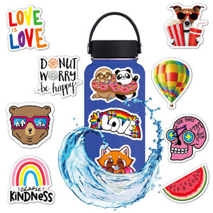 Juego de Pegatinas de PVC Impermeables Personalizadas con Diversos Estilos, Gráficos Abstractos de Perezosos Divertidos, Animales y Plantas, para Manualidades y Regalos - Product Image 4