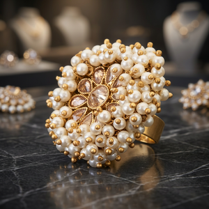 Fashionable Trendy Women's <b>Ring</b> with <b>Crystal</b> & Rhinestone and Mehndi Plating Alloy 8891LCT - Product Image 3