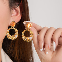 Pendientes de Acero Inoxidable Elegantes Vintage al por Mayor, Joyería de Moda para Mujer
