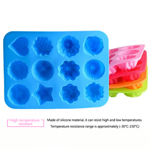 Silicone Disposable 1-Piece Multi-Use Irregular Shape Hand Wash Only Flower Plant Pastry Mafin Pudding <b>Jelly</b> <b>Mold</b> Soap Cake Tool - Product Image 4