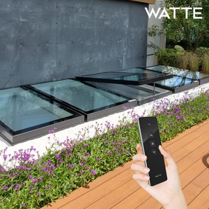 Fenêtre à ouverture automatique en aluminium haute résistance, à montage supérieur, isolation thermique moderne, installation facile pour l'intérieur des villas - Product Image 4