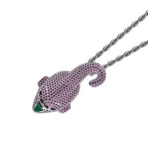 Ciondolo Protagonista Anime Buou, Accessorio Hip Hop di Marca alla Moda con Zirconi Colorati - Product Image 4