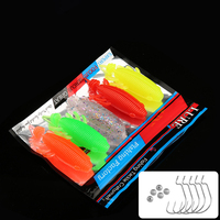 Vente en gros usine Leurre souple noir Fish Hunter pour Blackfish - Appât souple flottant pour lancer à longue portée, conception réaliste, hameçons