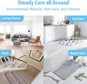 4pcs Upgraded Larger Size PU Reusable Grid Triangle Rug Gripper with Strong Adhesive Non-Slip for Large <b>Carpets</b> - Product Image 6
