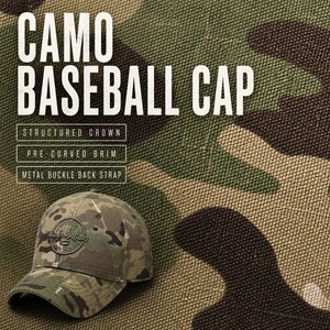 Casquettes de baseball en PVC camouflage en gros, six panneaux, visière incurvée, réglables, respirantes, unisexe adulte, commande en gros, stock disponible, faible MOQ - Product Image 6