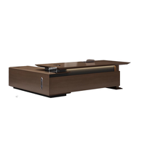 Bureau du président exécutif en bois massif moderne de luxe haut de gamme ensemble de bureau Simple de meubles en bois de haute qualité