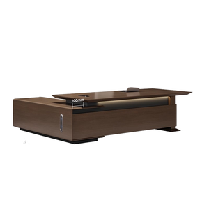 Escritorio de presidente ejecutivo de madera maciza moderno de lujo de gama alta Juego de escritorio de oficina simple de muebles de madera de alta calidad - Product Image 6