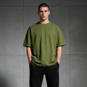 Camiseta de Manga Corta de Algodón Puro de 270 g/m², Corte Holgado, Estilo Urbano Moderno, Unisex, Verano, Casual, Ecológica - Product Image 1