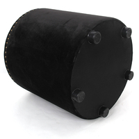 Personnalisé haute qualité siège d'impression rond marocain velours tufté pouf moderne rivet tabouret tabouret de lit