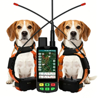 Collier GPS haute capacité pour chiens : Batterie 18650 6400 mAh (28h d'autonomie) + Emplacement pour carte SIM et colonnes de choc remplaçables