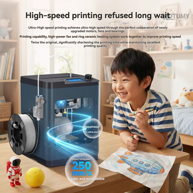 High speed 3D printer/desktop level home printer/home children's 3D printer/smart 3D printer