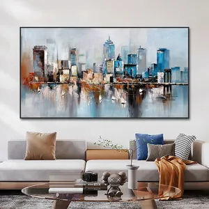 Personal isierte Großhandel abstrakte Wasser boot Stadthaus Poster Beste Leinwand Druck Wand kunst Malerei für Home Decor