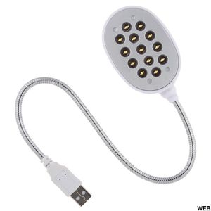 <b>Usb</b> Lamp With 13 <b>Leds</b> Flexible Neck Desk <b>Light</b> For Reading And Work - Product Image 1