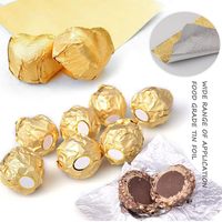 Papel de Aluminio Cuadrado para Envolver Dulces, Papel de Aluminio para Envolver Dulces, Chocolate y Regalos