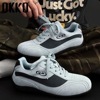 Baskets tendance décontractées populaires en cuir et caoutchouc à lacets, légères, basses, pour la randonnée et la marche, style couple homme femme