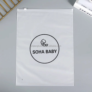 Biodegradable Custom LOGO Translucent Matte Frosted Ziplock Seal Plastic Poly <strong>Zip</strong> <strong>Lock</strong> Ziplock Zipper <strong>Bag</strong> for Clothing - Product Image 5