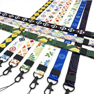 Scalable Custom logo <b>Polyester</b> <b>Lanyard</b> Chest Card Sleeve Hanging Rope for Work Certificate Factory Tag - Product Image 1