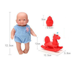 Jouets de jeu d'imitation pour filles, mini poupée bébé, ensemble de jouets en vinyle pour enfants HN901618 - Product Image 4