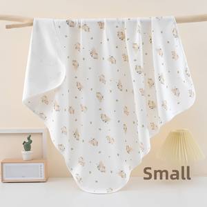 Couverture d'emmaillotage pour nouveau-né, ensemble de serviettes à capuche pour bébé, en coton, motif animal/dessin animé, couvertures européennes pour bébé, couvertures à carreaux pour bébé - Product Image 3