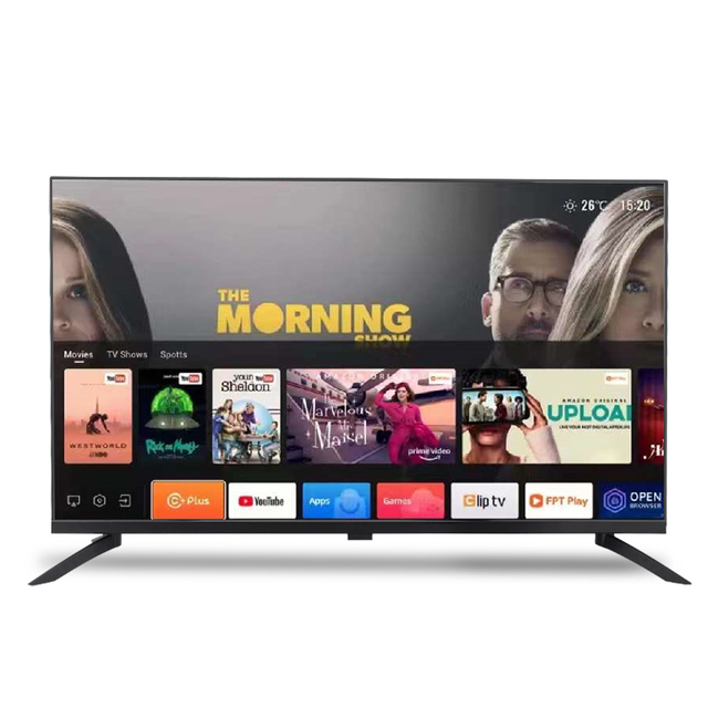 OEM 32 43 49 50 55 65 75 85 98 100 INCH Ultra Thin Frameless H-D Television Smart Tv Wifi Android System H-D Display Smart Tvs