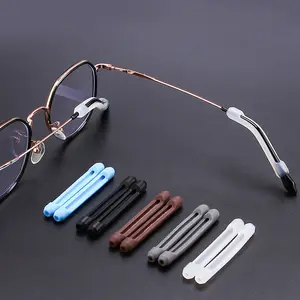 1 Pair Arm ANTI SLIP Silicone Tips ear hook RETAINER CLEAR Hooks For Glasses/Sunglasses