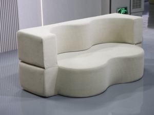 โซฟาผ้าเชนิลล์อเนกประสงค์แบบแยกส่วน, โซฟาเบด 2-in-1 ดีไซน์ทันสมัยปรับได้พร้อมไส้ฟองน้ำ - Product Image 3