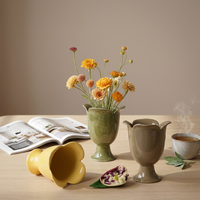 Vente en gros de vase de table nordique en céramique porcelaine ornement de mariage pour la maison décoration de la maison