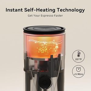 3in 1 Fast Self Heating Rechargeable Outdoor Camping Ground <b>Portable</b> Espresso Machine Travel <b>Coffee</b> <b>Maker</b> - Product Image 2