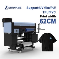 Printer UV Multifungsi Digital Inkjet Zhou Surname 60cm 3D Label Four I3200 Head