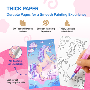 Joycat Suluboya Çizim Oyuncakları Renkli Sihirli Su Çizim Toptan Satış Doodler Çizim Boyama Sihirli Su Kitabı Kalemli - Product Image 4