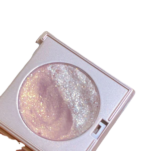 Cross-Border Bestseller Dual-Shade Highlighter Lidschatten-Palette, 4er-Serie Muschel-Perlmutt Cowboy Erdfarben Lila Glitzer Matt - Product Image 3