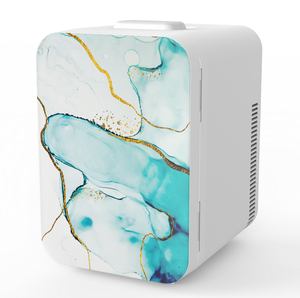 Nuevo diseño 8L/10L de cuidado de la piel de la nevera de escritorio mármol <span class=keywords><strong>Mini</strong></span> color maquillaje belleza Frigo - Product Image 2