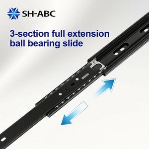 SH-ABC Correderas <span class=keywords><strong>de</strong></span> cajón <span class=keywords><strong>de</strong></span> extensión total con rodamientos <span class=keywords><strong>de</strong></span> bolas, <span class=keywords><strong>de</strong></span> alta resistencia, <span class=keywords><strong>de</strong></span> 10-24 pulgadas, con cierre suave, <span class=keywords><strong>rieles</strong></span> <span class=keywords><strong>de</strong></span> montaje para gabinetes <span class=keywords><strong>de</strong></span> <span class=keywords><strong>cocina</strong></span> - Product Image 4