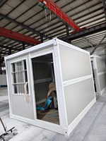 Maison Conteneur Pliable en Acier Léger 10 pi & 20 pi, Résidence Préfabriquée pour Camping et Usage Commercial