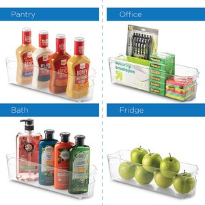 Wholesale Space-Saving Plastic Fridge Organizer <strong>Kitchen</strong> <strong>Storage</strong> <strong>Boxes</strong> &amp; Bins Refrigerator Organizer Bin - Product Image 3