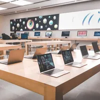 מודרני חנות תצוגת דלפק ארון עיצוב עבור מחשב מחשב נייד חנות תצוגת מחשב מותאם אישית חנות קישוט