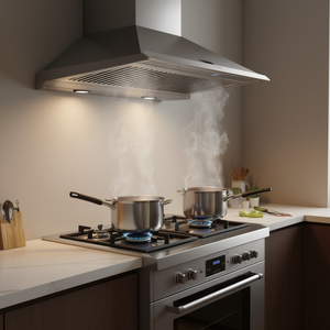 Filtre de hotte de cuisine en acier inoxydable 19,5L x 19,5H pouces avec déflecteur pour la ventilation de cuisine - Product Image 2