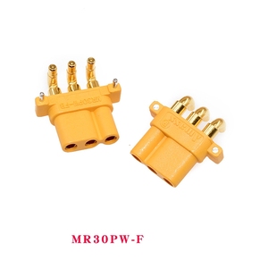 Ensemble de connecteurs horizontaux (à angle droit) à 3 broches Amass MR30PW-M/F, prise haute intensité pour batteries LiPo RC intégrées et systèmes d'alimentation - Product Image 3